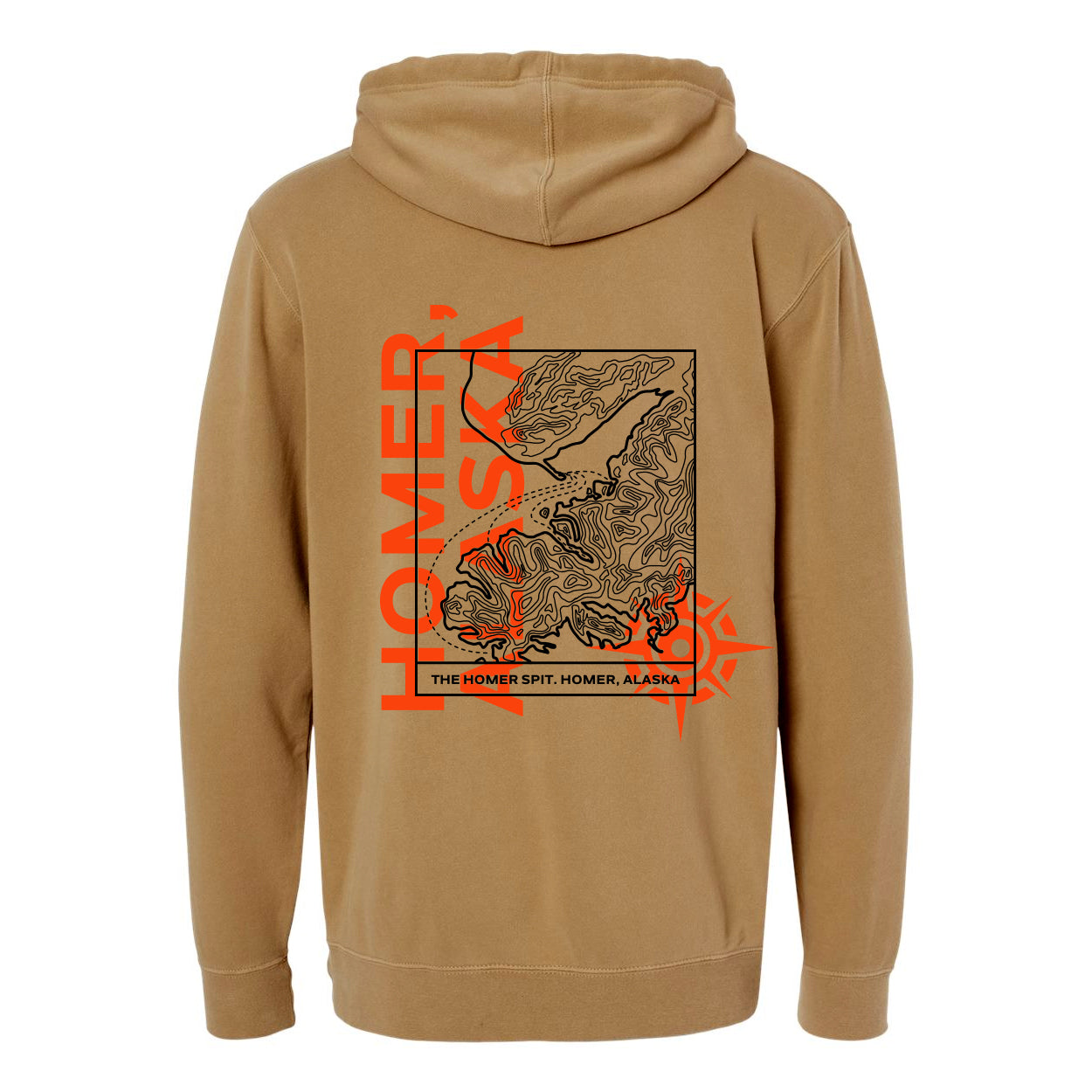 Homer Topo Map Hoodie