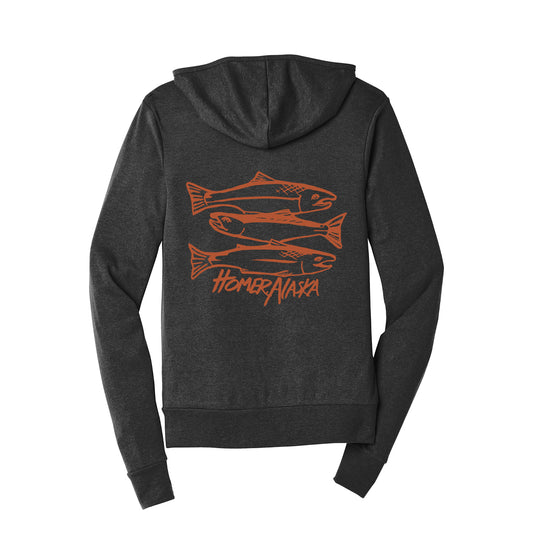 Stacked Salmon Zip Up