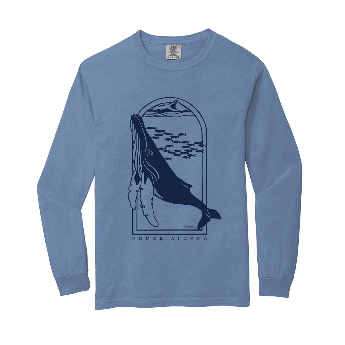 Whale Long Sleeved T-shirt